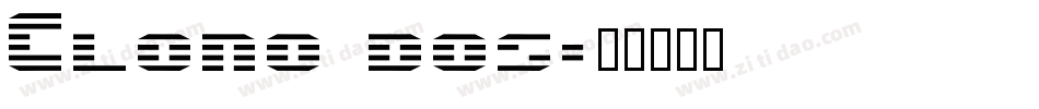 Clono dos字体转换